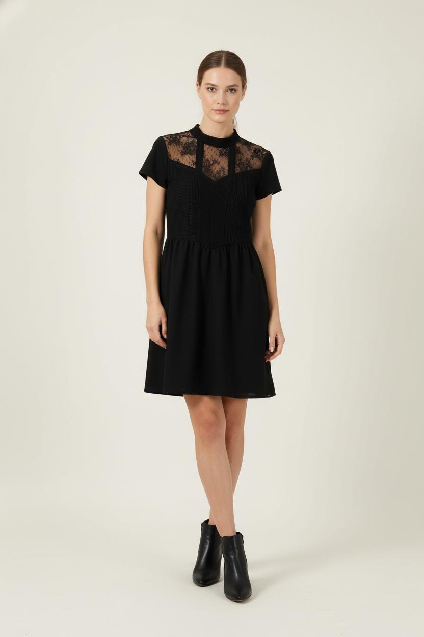 Robe Noire - Taille S/36 de la marque IKKS | PARAD87886 - Vendu par Paradigme - Image 1