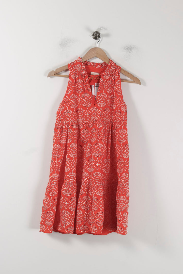 Robe Évasée Orange et Blanche - Taille XS/34 de la marque Sézane | PARAD87897 - Vendu par Paradigme - Image 2