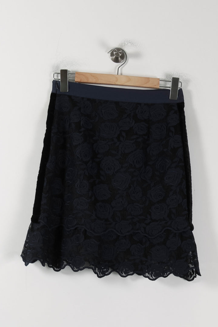 Jupe Dentelle Bleue - Taille S/36 de la marque Sandro | PARAD87920 - Vendu par Paradigme - Image 4