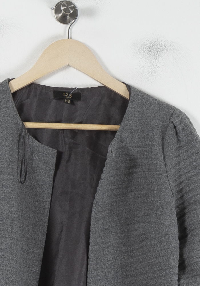 Veste Cintrée Grise - Taille M/38 de la marque Maison 123 | PARAD87921 - Vendu par Paradigme - Image 3