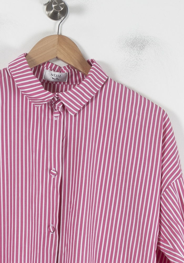 Chemise Rayée Rose et Blanche - Taille L/40 de la marque Weill | PARAD87946 - Vendu par Paradigme - Image 3