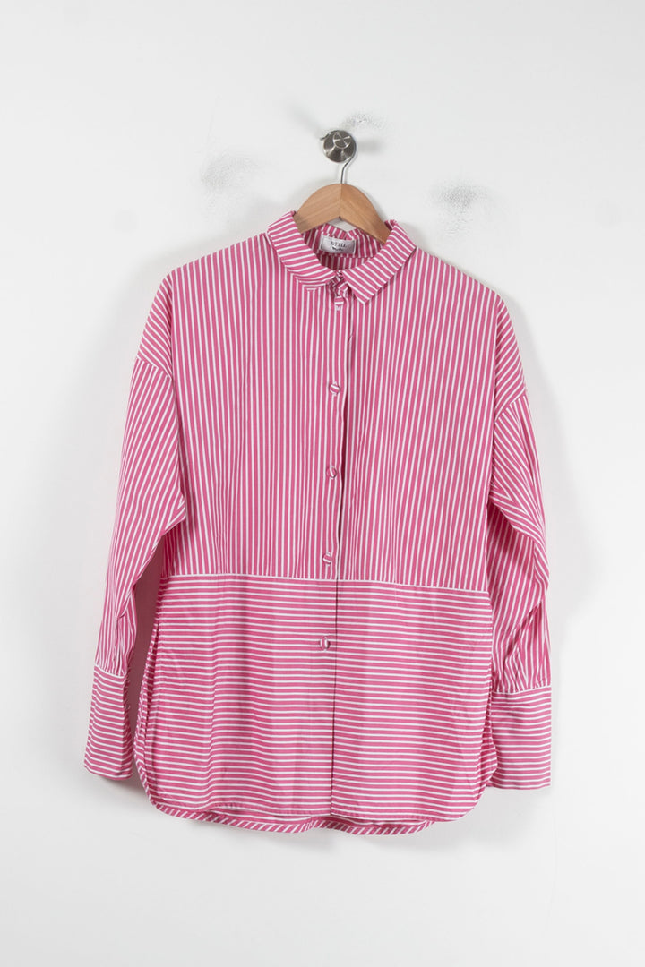 Chemise Rayée Rose et Blanche - Taille L/40 de la marque Weill | PARAD87946 - Vendu par Paradigme - Image 2