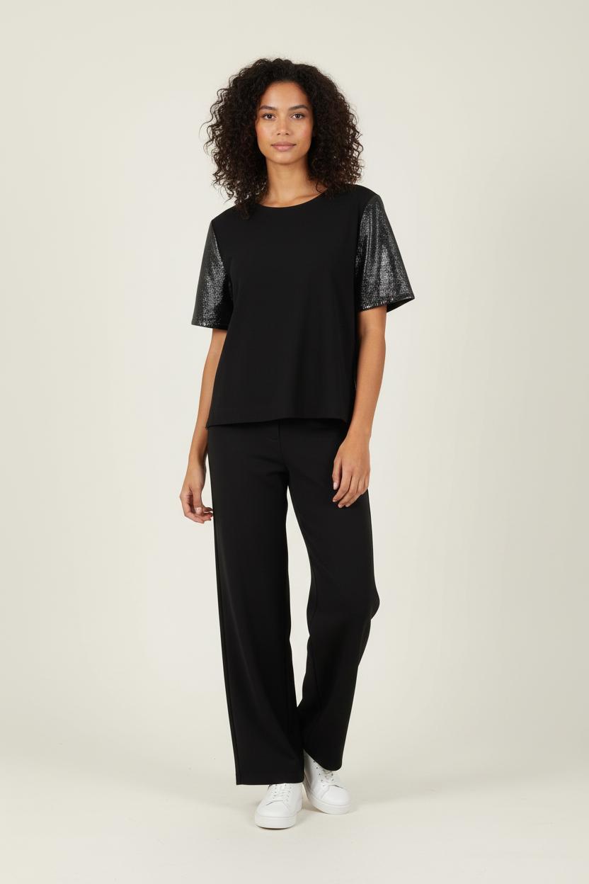 T-shirt Noir - Taille M/38 de la marque Bimba y Lola | PARAD87947 - Vendu par Paradigme - Image 1
