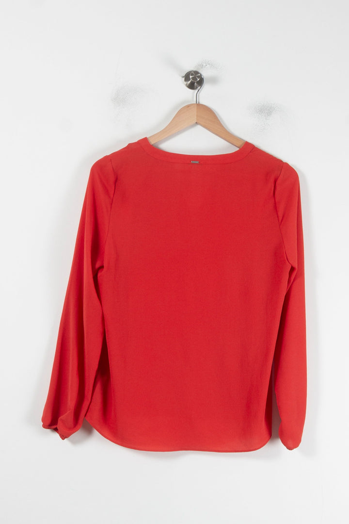 Blouse Rouge - Taille M/38 de la marque IKKS | PARAD87952 - Vendu par Paradigme - Image 4