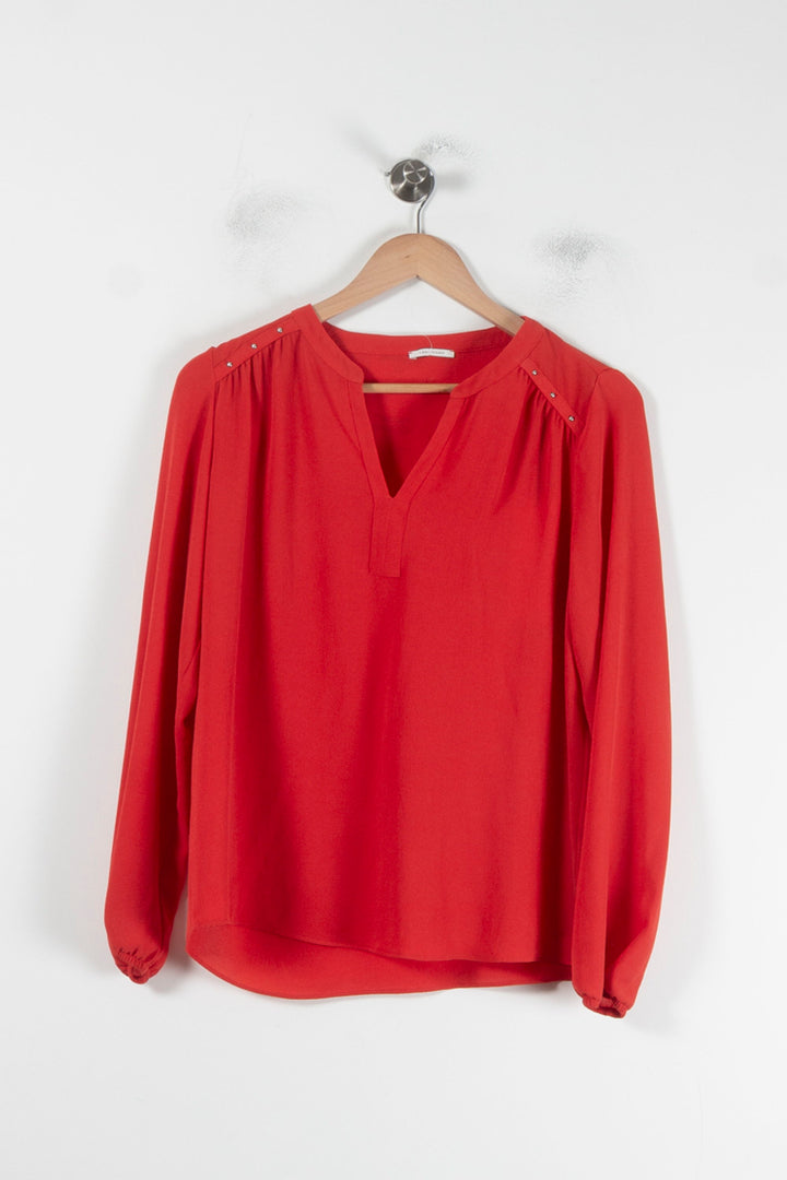 Blouse Rouge - Taille M/38 de la marque IKKS | PARAD87952 - Vendu par Paradigme - Image 2