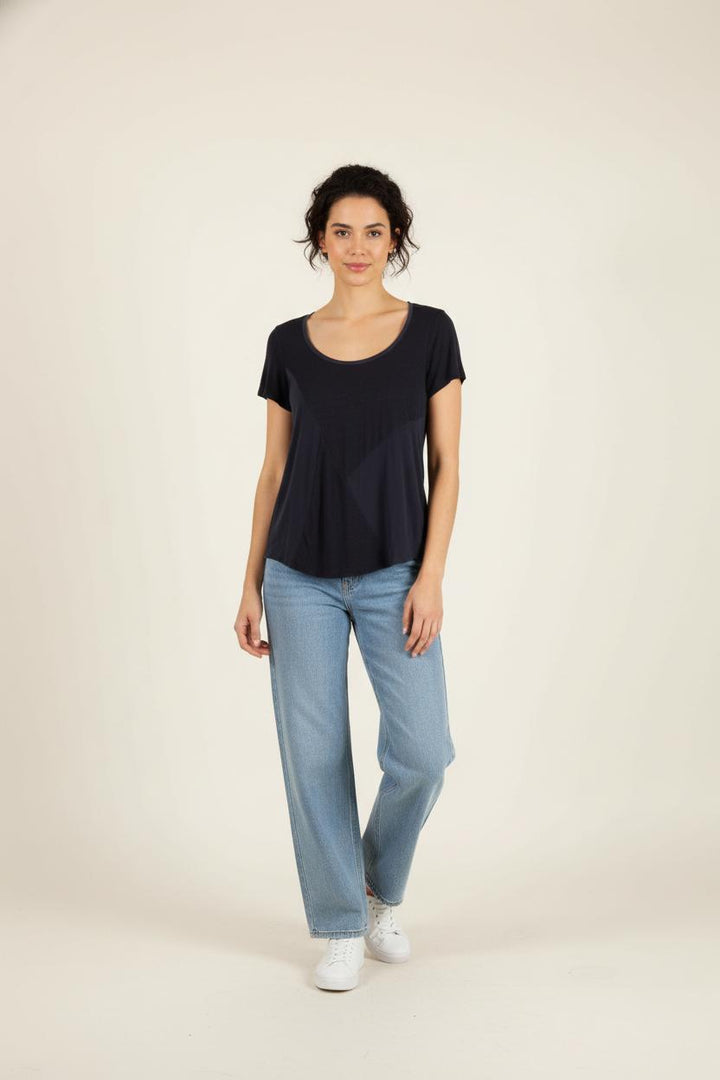 T-shirt Bleu - Taille L/40 de la marque Sud express | PARAD87953 - Vendu par Paradigme - Image 1
