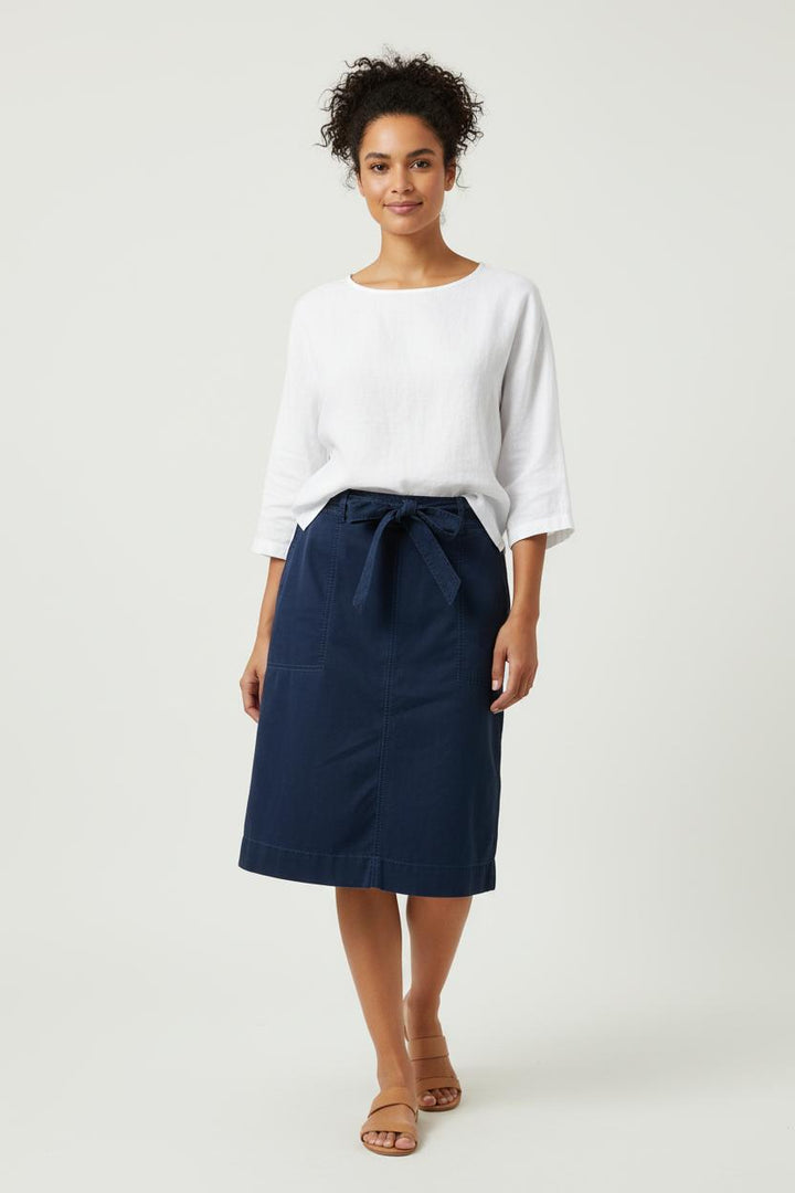 Jupe Droite Bleue - Taille L/40 de la marque Maison 123 | PARAD87958 - Vendu par Paradigme - Image 1