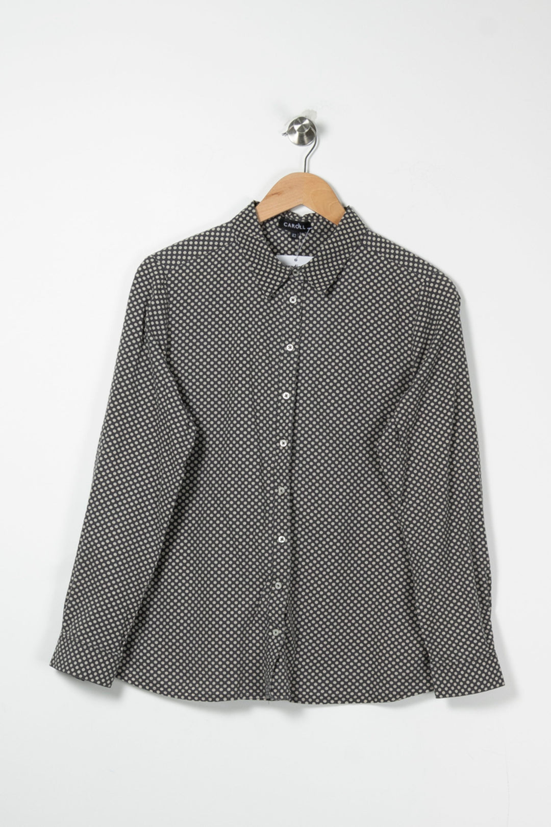 Chemise Grise et Blanche - Taille XL/42 de la marque Caroll | PARAD87960 - Vendu par Paradigme - Image 2