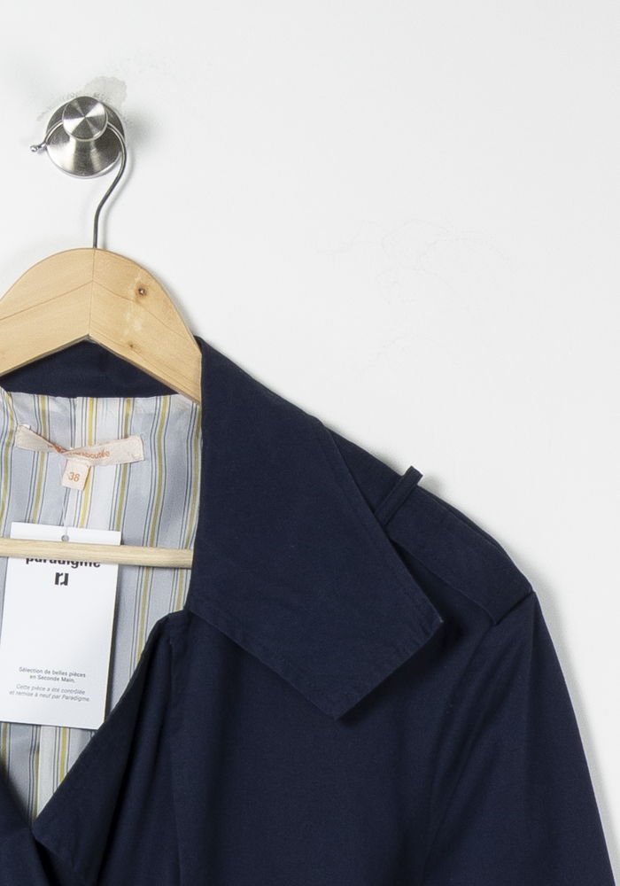 Trench Bleu - Taille M/38 de la marque La Fée Maraboutée | PARAD87961 - Vendu par Paradigme - Image 3