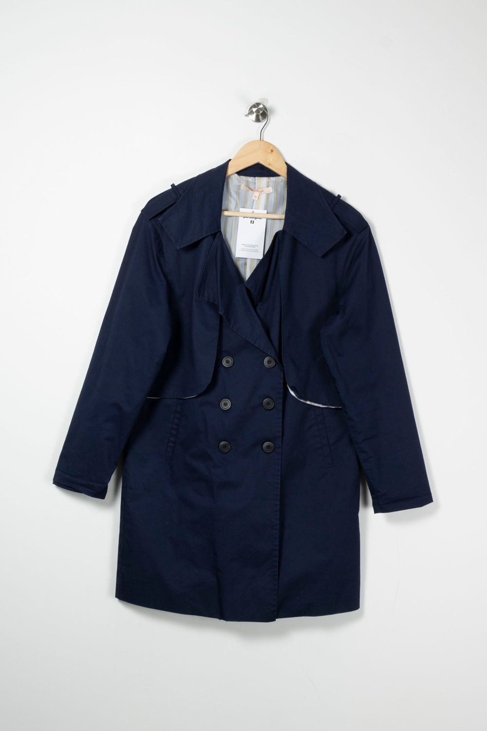 Trench Bleu - Taille M/38 de la marque La Fée Maraboutée | PARAD87961 - Vendu par Paradigme - Image 2