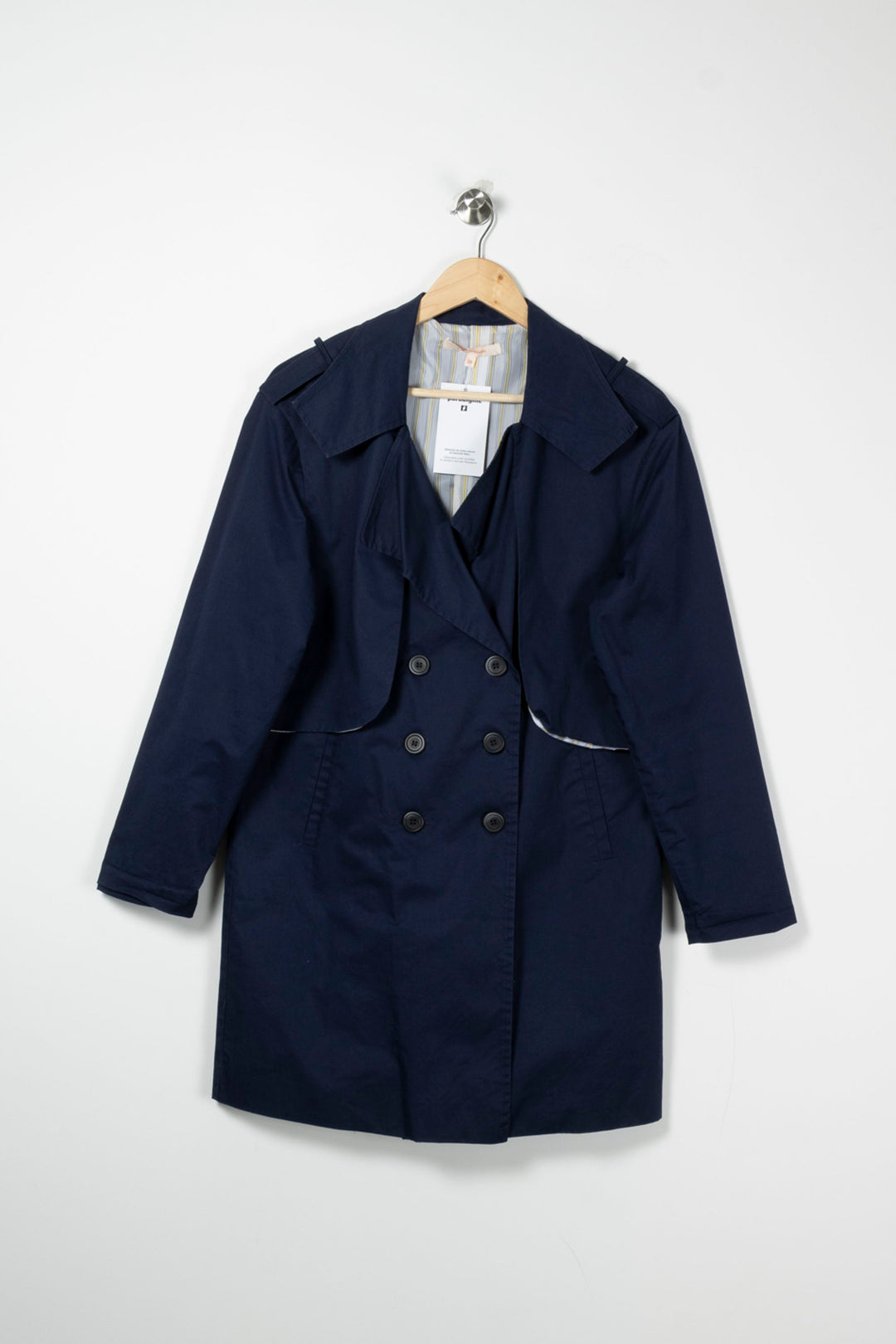 Trench Bleu - Taille M/38 de la marque La Fée Maraboutée | PARAD87961 - Vendu par Paradigme - Image 2