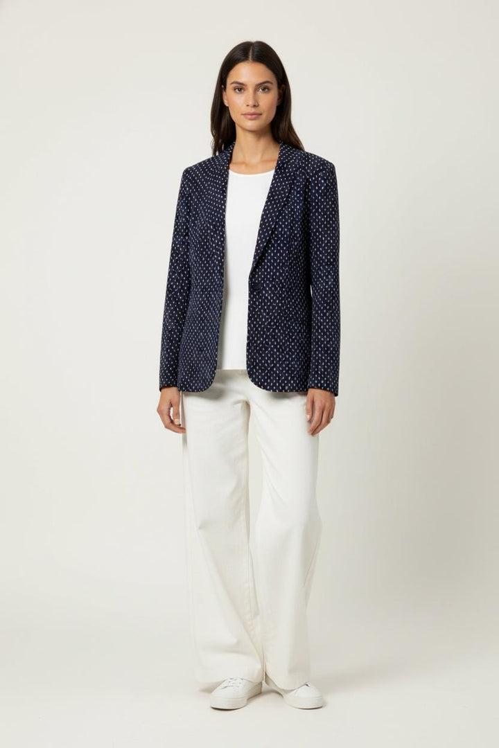 Blazer Bleu et Blanc - Taille S/36 de la marque One Step | PARAD87963 - Vendu par Paradigme - Image 1