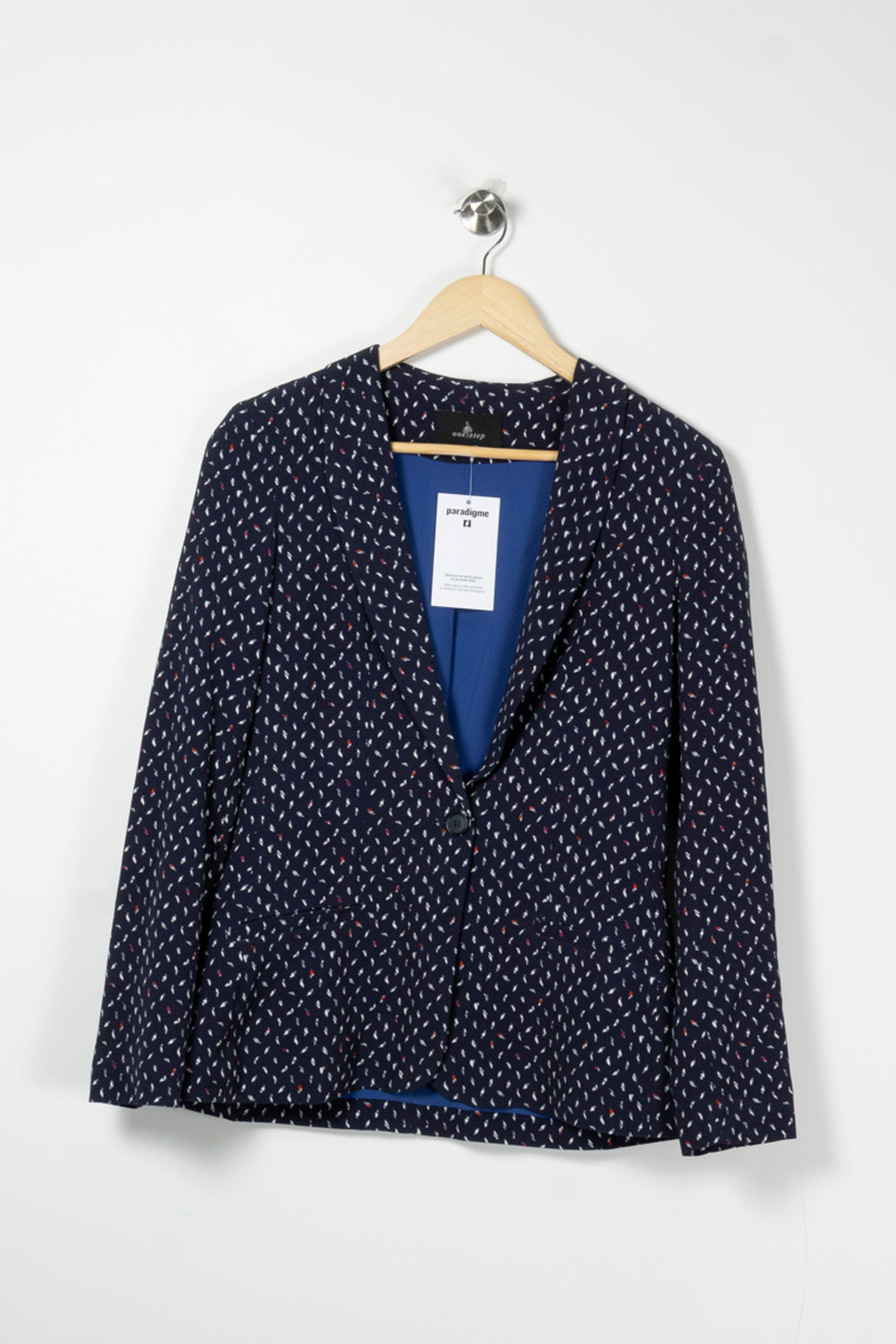 Blazer Bleu et Blanc - Taille S/36 de la marque One Step | PARAD87963 - Vendu par Paradigme - Image 2