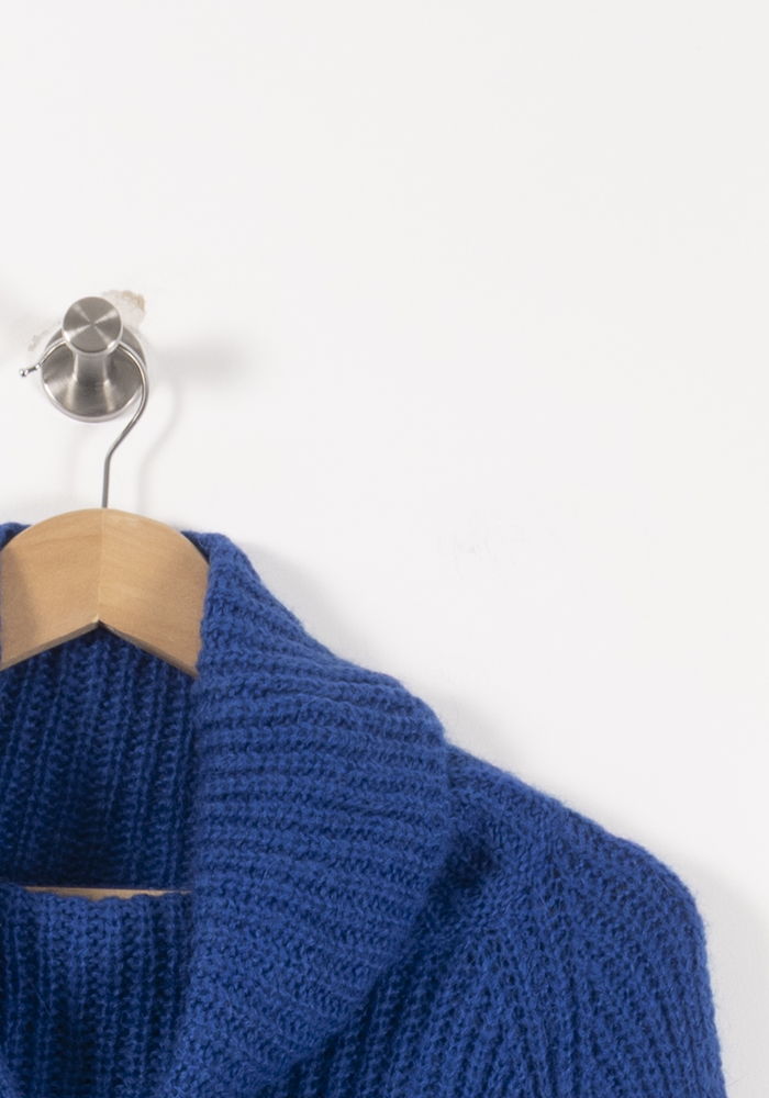 Pull Col Roulé Bleu - Taille S/36 de la marque La Fée Maraboutée | PARAD87966 - Vendu par Paradigme - Image 3