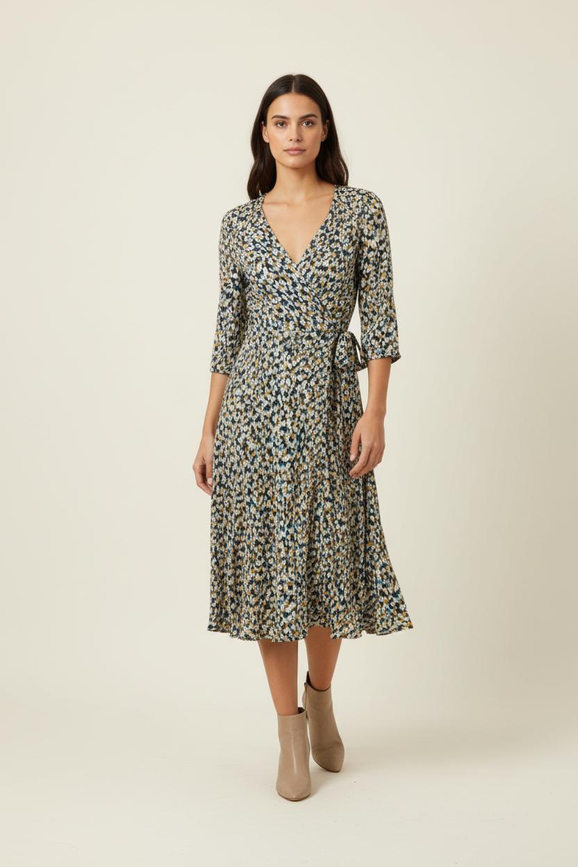 Robe Portefeuille Multicolore - Taille S/36 de la marque Sessùn | PARAD87971 - Vendu par Paradigme - Image 1