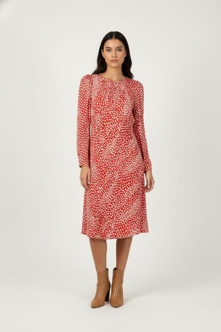 Robe Courte Rouge et Blanche - Taille S/36 de la marque Maje | PARAD87972 - Vendu par Paradigme - Image 1