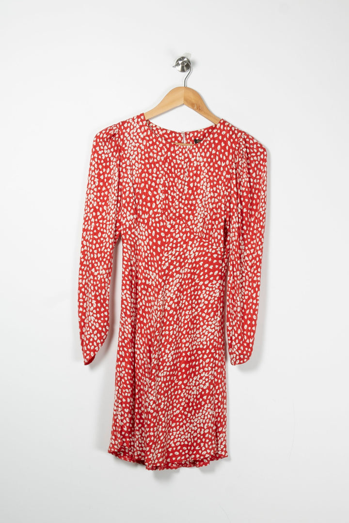 Robe Courte Rouge et Blanche - Taille S/36 de la marque Maje | PARAD87972 - Vendu par Paradigme - Image 2