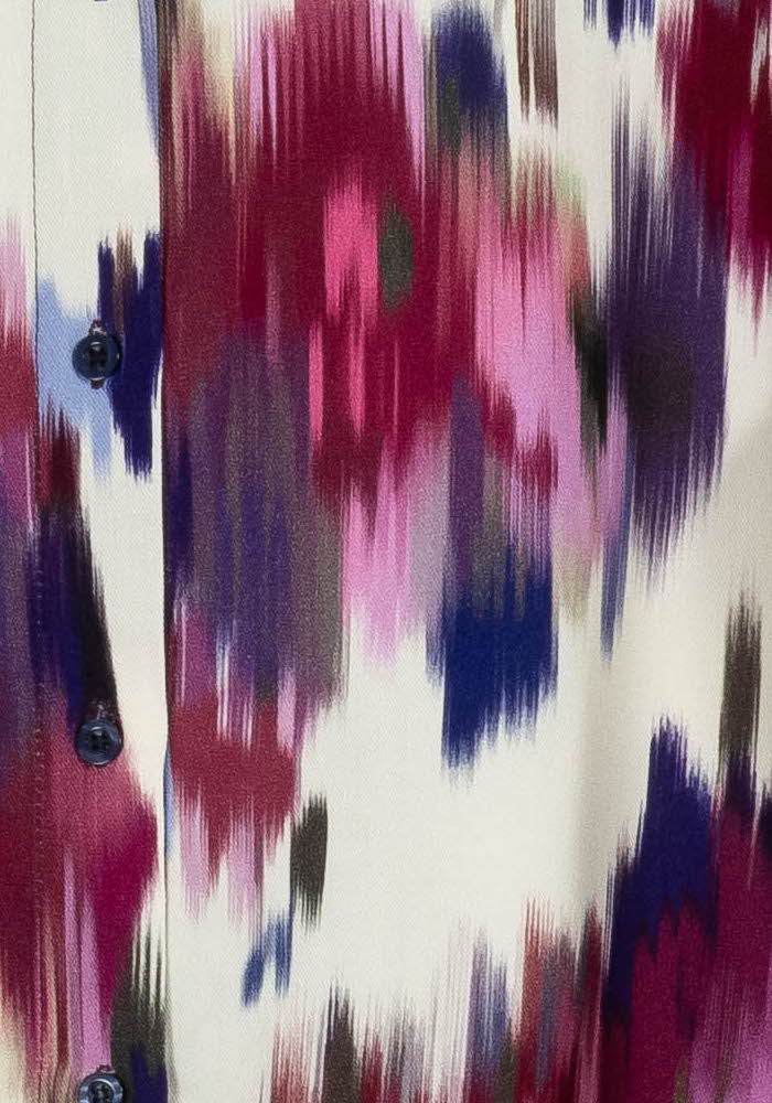 Chemisier Violet et Blanc - Taille XL/42 de la marque La Fée Maraboutée | PARAD87975 - Vendu par Paradigme - Image 3
