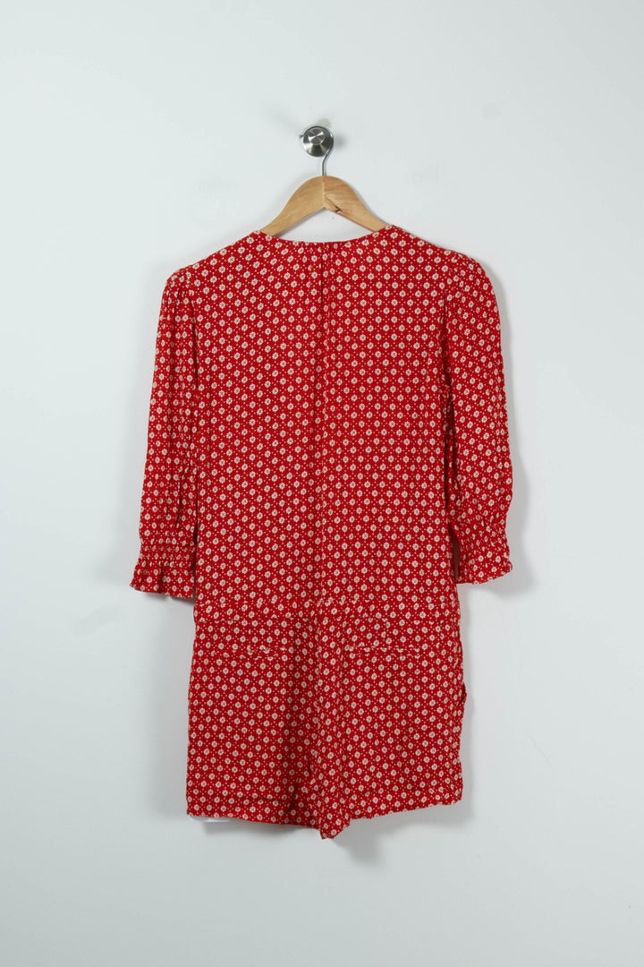 Combishort Rouge et Blanc - Taille S/36 de la marque ba&sh | PARAD87988 - Vendu par Paradigme - Image 4