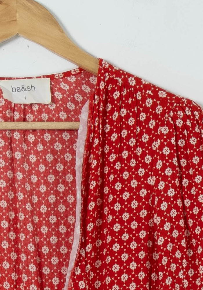 Combishort Rouge et Blanc - Taille S/36 de la marque ba&sh | PARAD87988 - Vendu par Paradigme - Image 3