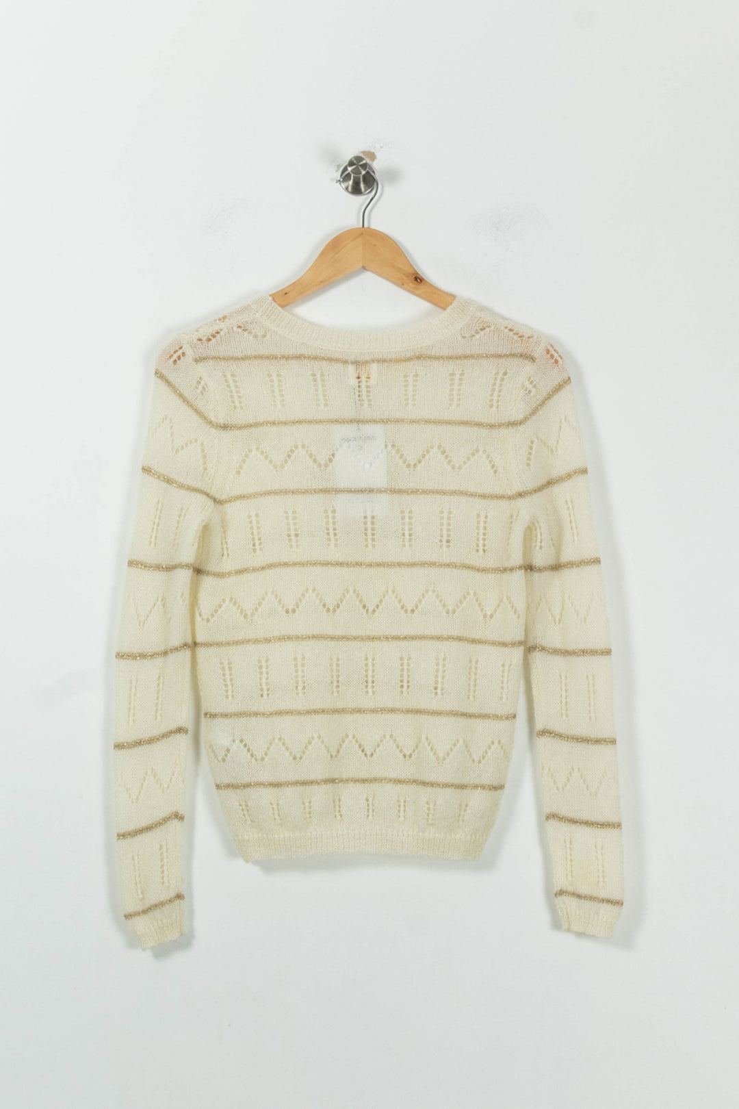 Pull Blanc - Taille S/36 de la marque Des petits hauts | PARAD87990 - Vendu par Paradigme - Image 4
