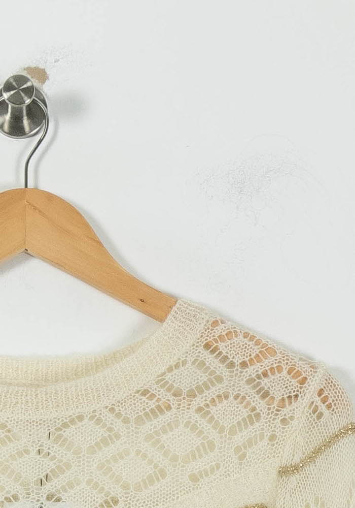 Pull Blanc - Taille S/36 de la marque Des petits hauts | PARAD87990 - Vendu par Paradigme - Image 3