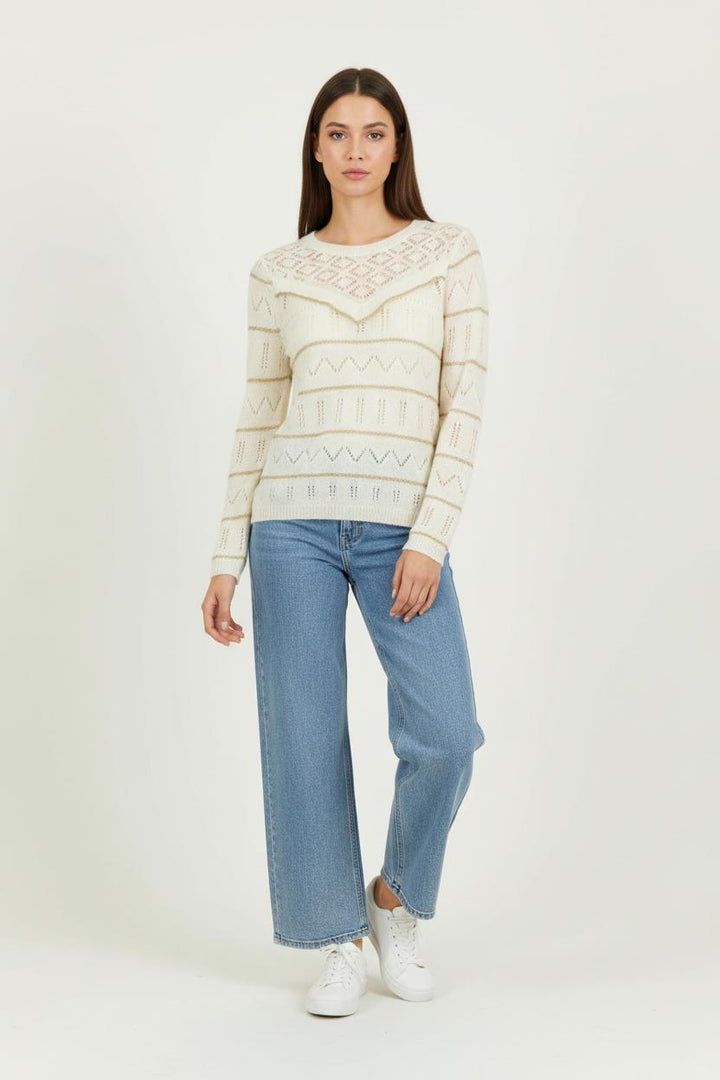 Pull Blanc - Taille S/36 de la marque Des petits hauts | PARAD87990 - Vendu par Paradigme - Image 1