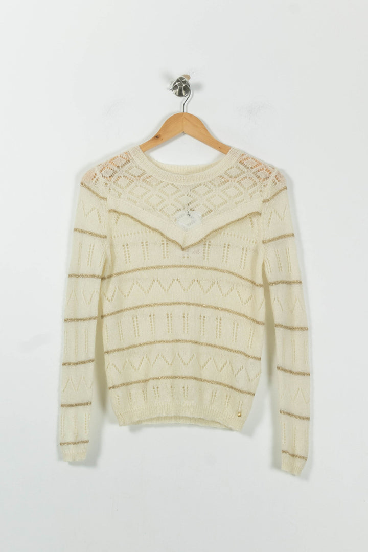 Pull Blanc - Taille S/36 de la marque Des petits hauts | PARAD87990 - Vendu par Paradigme - Image 2