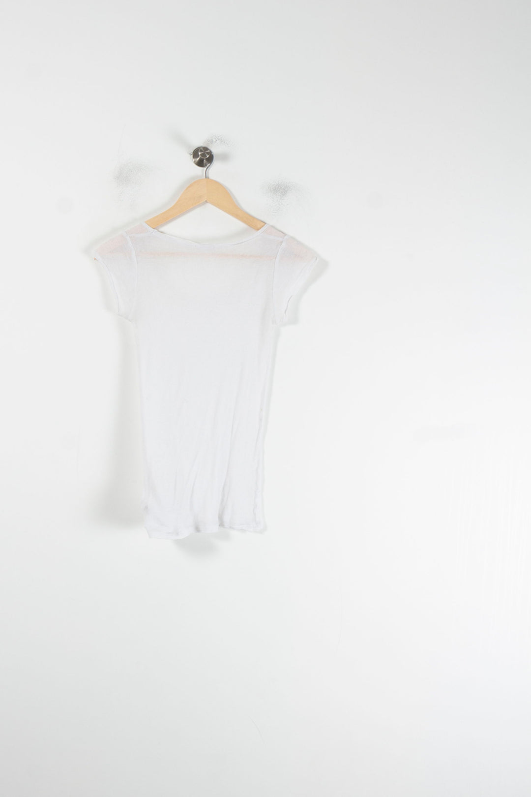 Tee-shirt Blanc - Taille XS/34 de la marque American Vintage | PARAD88023 - Vendu par Paradigme - Image 4