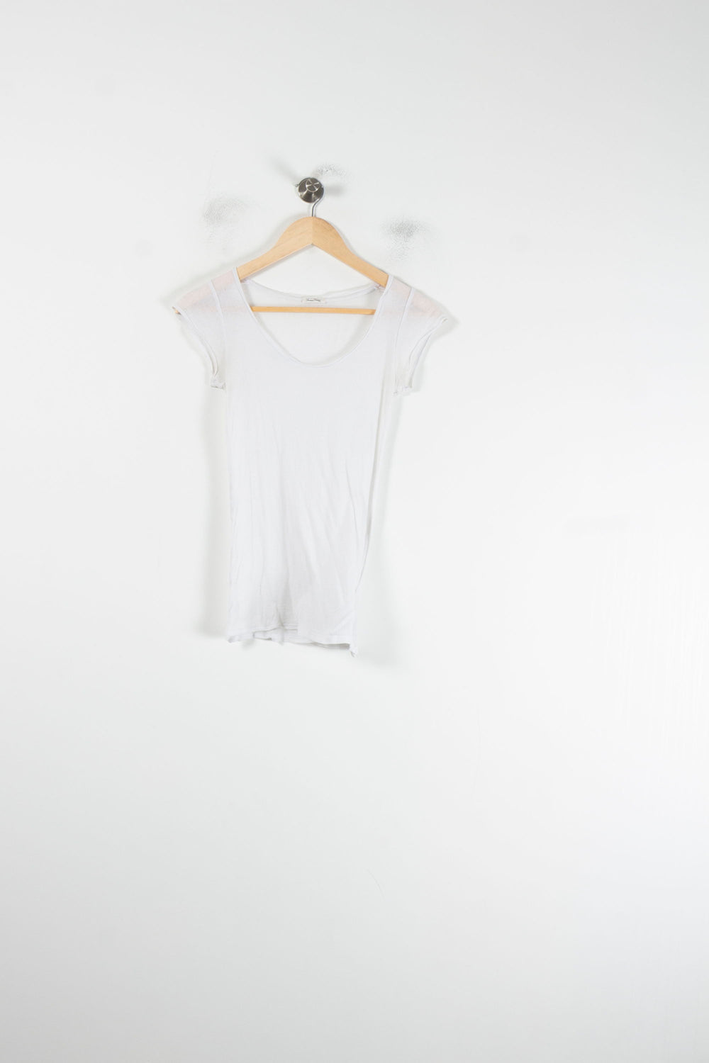 Tee-shirt Blanc - Taille XS/34 de la marque American Vintage | PARAD88023 - Vendu par Paradigme - Image 2