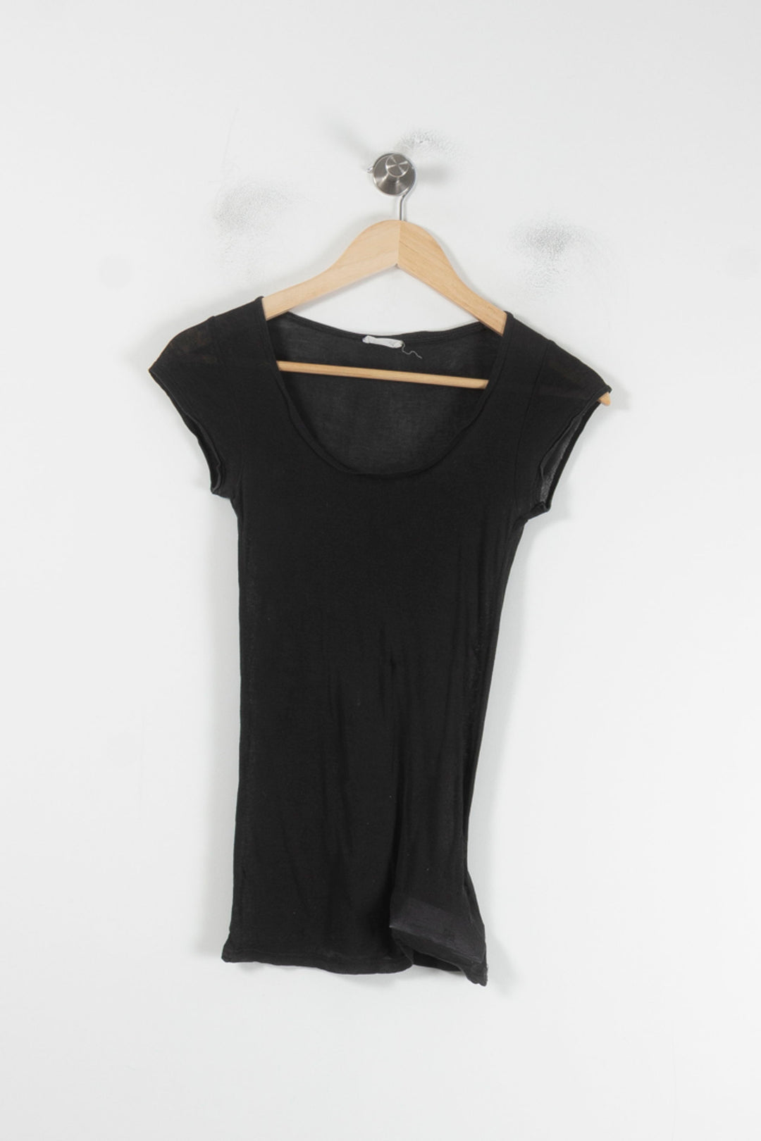 Tee Shirt Noir - Taille XS/34 de la marque American Vintage | PARAD88024 - Vendu par Paradigme - Image 2
