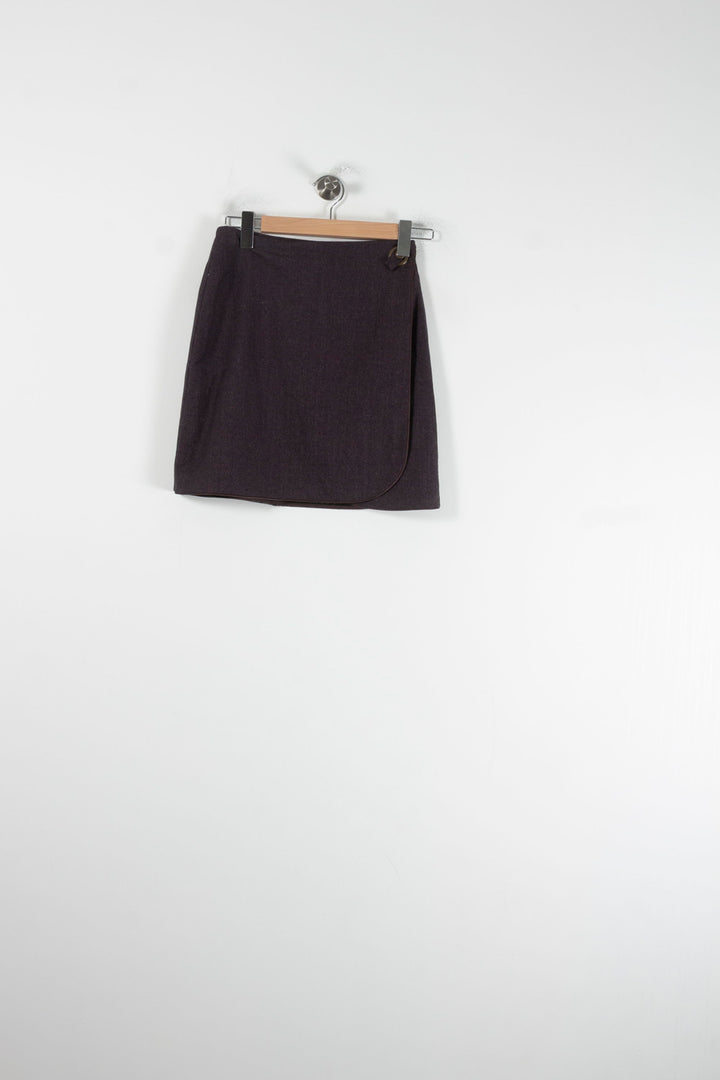 Jupe Portefeuille Violette - Taille S/36 de la marque Soi Paris | PARAD88030 - Vendu par Paradigme - Image 2