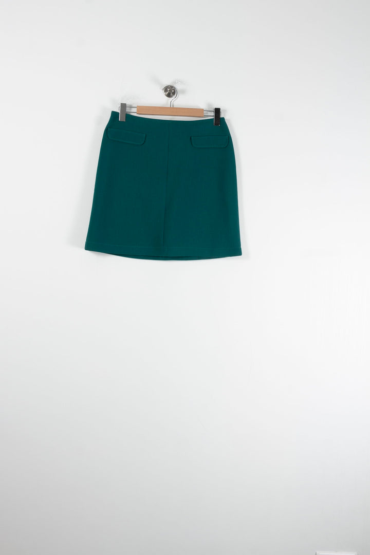 Jupe Courte Verte - Taille L/40 de la marque Caroll | PARAD88045 - Vendu par Paradigme - Image 2