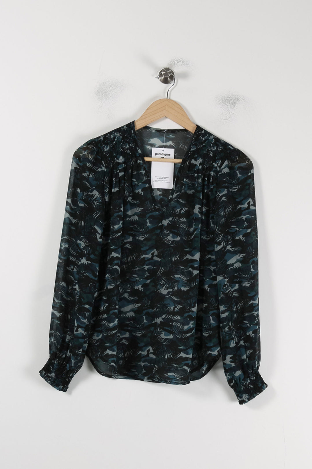 Blouse Bleue et Noire - Taille XS/34 de la marque IKKS | PARAD88054 - Vendu par Paradigme - Image 2