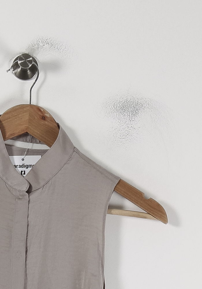 Blouse Sans Manches Grise - Taille XS/34 de la marque Acne Studios | PARAD88057 - Vendu par Paradigme - Image 3