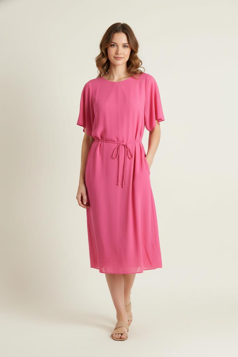 Robe Ceinturée Rose - Taille M/38 de la marque Acne Studios | PARAD88059 - Vendu par Paradigme - Image 1