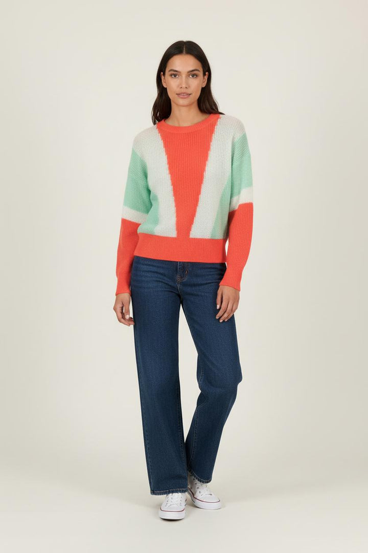 Pull Rouge et Vert - Taille S/36 de la marque Essentiel Antwerp | PARAD88061 - Vendu par Paradigme - Image 1