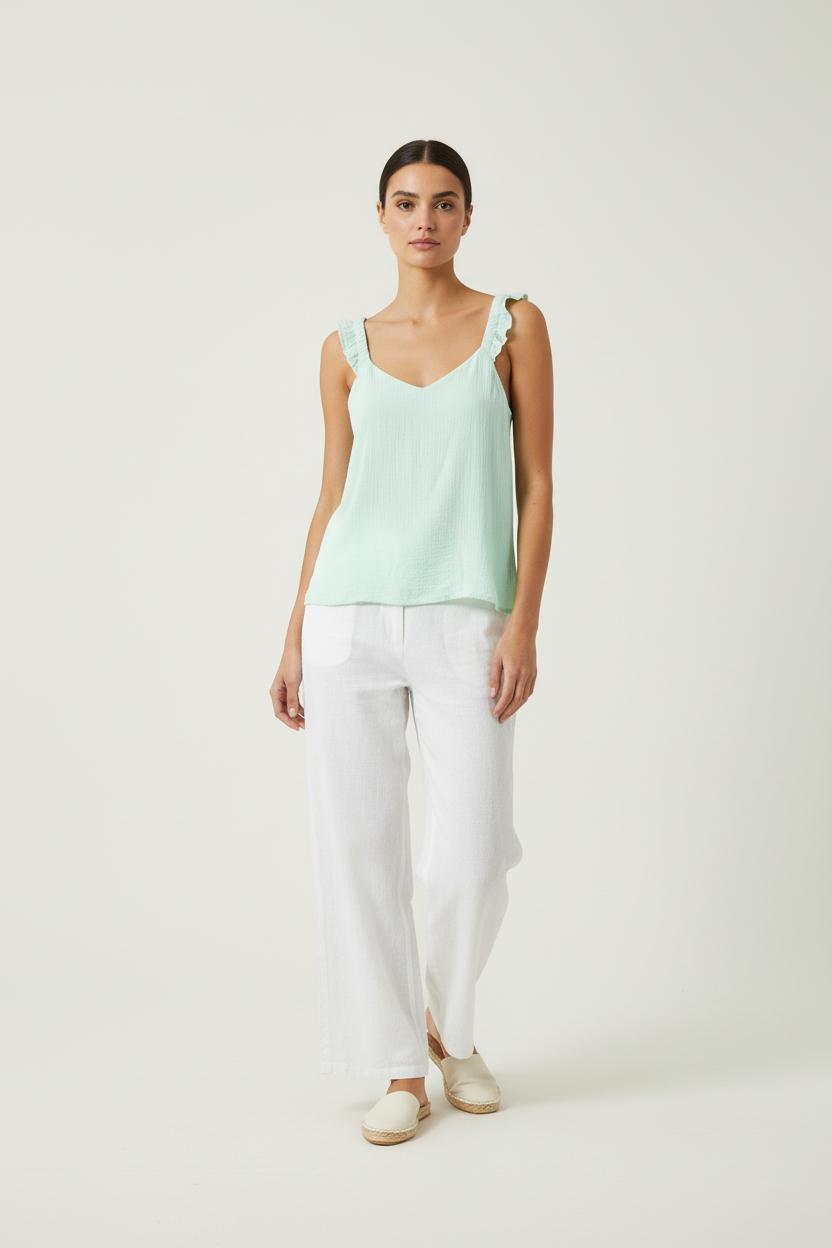 Débardeur Vert - Taille S/36 de la marque Grace & Mila | PARAD88070 - Vendu par Paradigme - Image 1