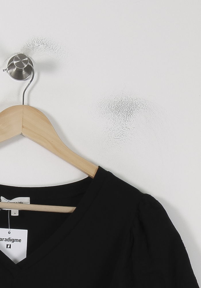 Tee-shirt Noir - Taille S/36 de la marque Grace & Mila | PARAD88072 - Vendu par Paradigme - Image 3