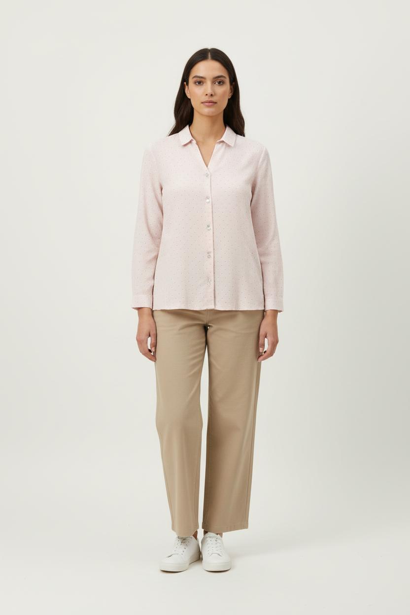 Chemise Rose à Pois Blancs - Taille S/36 de la marque Karl Marc John | PARAD88075 - Vendu par Paradigme - Image 1