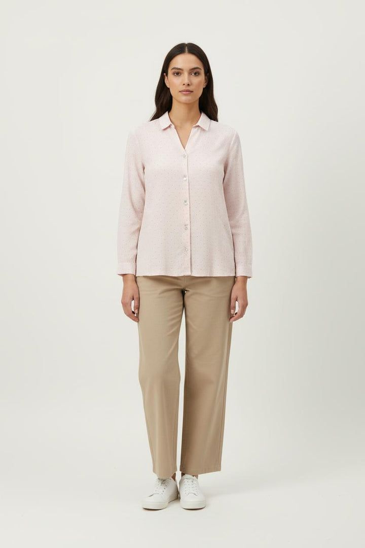 Chemise Rose à Pois Blancs - Taille S/36 de la marque Karl Marc John | PARAD88075 - Vendu par Paradigme - Image 1