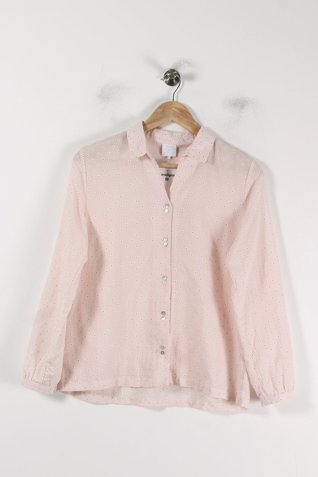 Chemise Rose à Pois Blancs - Taille S/36 de la marque Karl Marc John | PARAD88075 - Vendu par Paradigme - Image 2