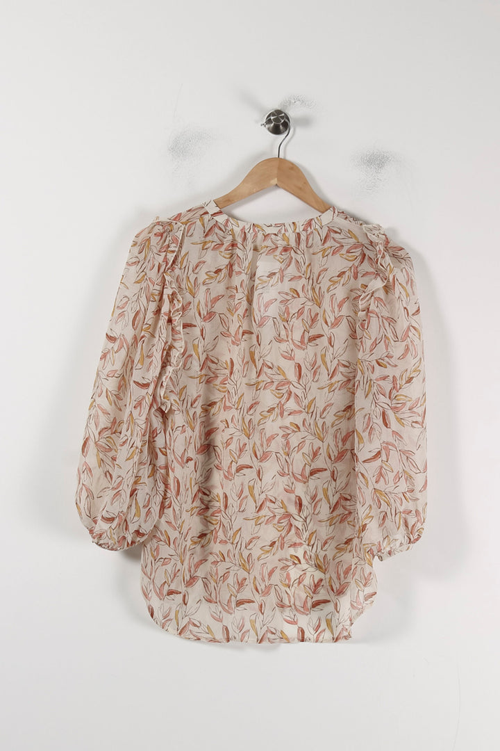 Blouse Imprimée Beige et Marron - Taille M/38 de la marque Grace & Mila | PARAD88076 - Vendu par Paradigme - Image 4