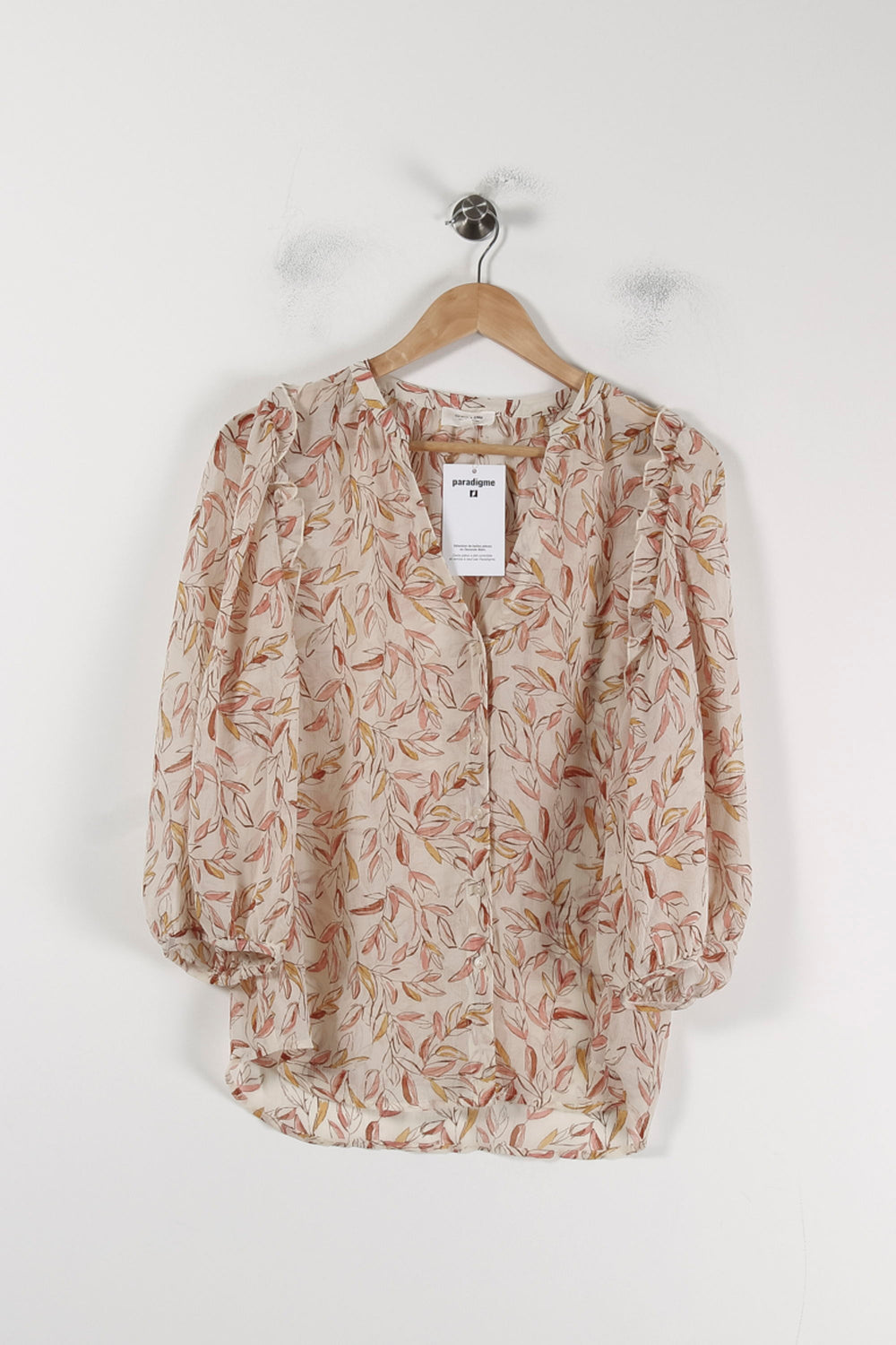 Blouse Imprimée Beige et Marron - Taille M/38 de la marque Grace & Mila | PARAD88076 - Vendu par Paradigme - Image 2
