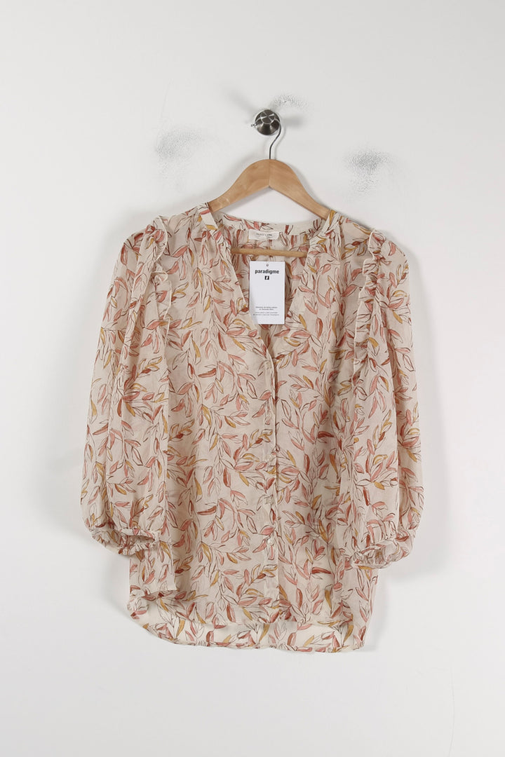 Blouse Imprimée Beige et Marron - Taille M/38 de la marque Grace & Mila | PARAD88076 - Vendu par Paradigme - Image 2