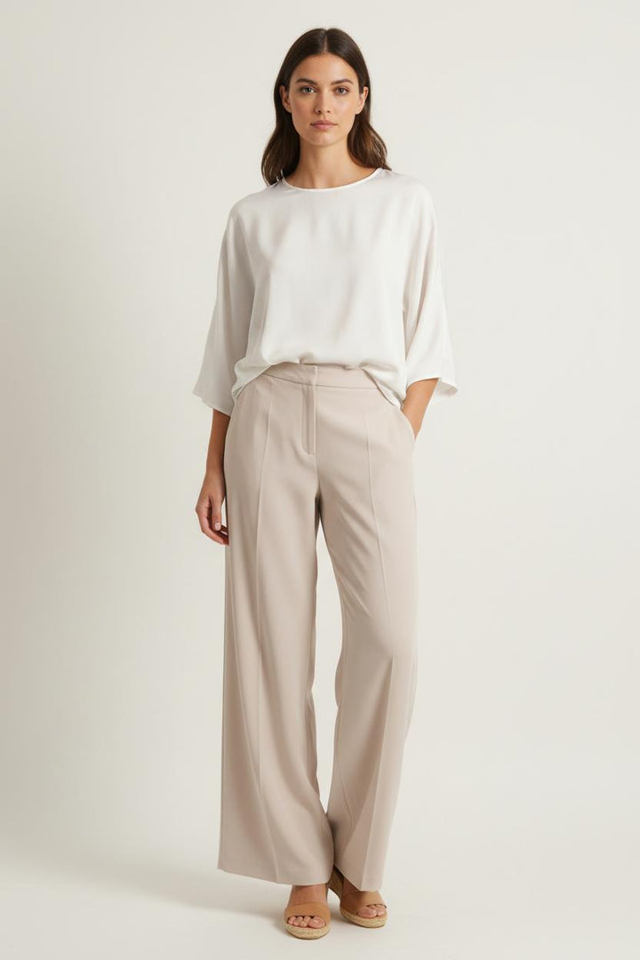Pantalon Large Beige - Taille XXXL/46 de la marque Marina Rinaldi | PARAD88086 - Vendu par Paradigme - Image 1