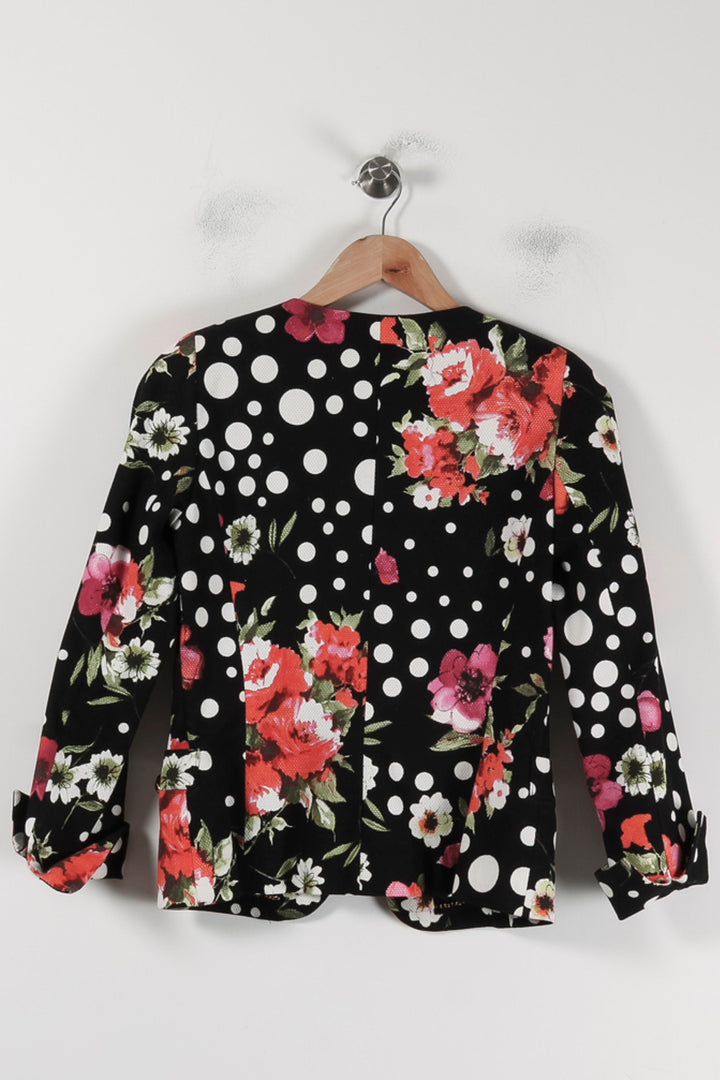 Veste Fleurie et Noire - Taille S/36 de la marque Weill | PARAD88087 - Vendu par Paradigme - Image 4