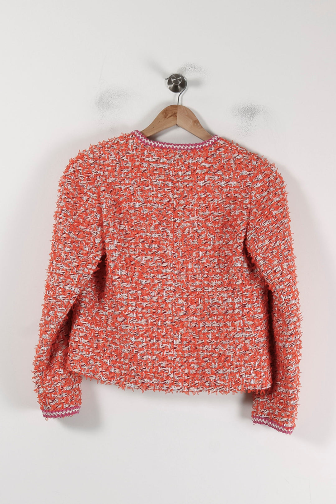 Veste Courte en Tweed Orange et Rose - Taille S/36 de la marque Weill | PARAD88089 - Vendu par Paradigme - Image 4