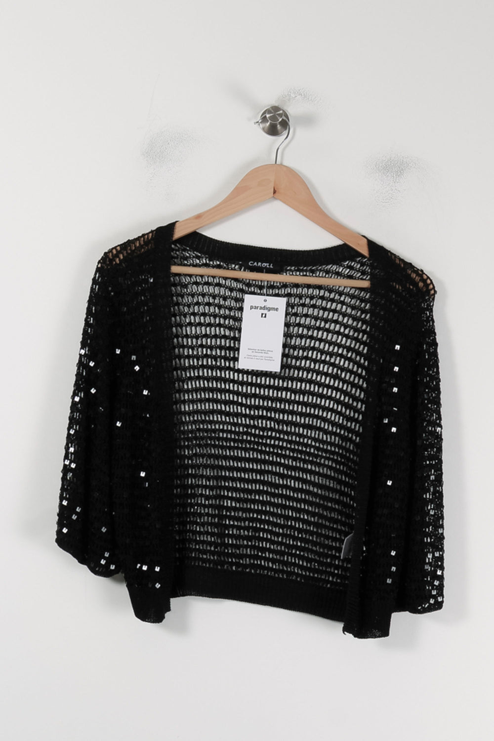 Gilet Noir - Taille M/38 de la marque Caroll | PARAD88091 - Vendu par Paradigme - Image 2