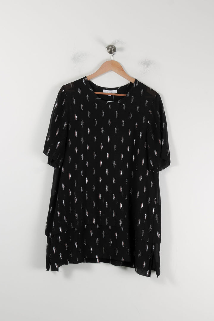 Robe Courte Noire et Argentée - Taille S/36 de la marque IRO | PARAD88092 - Vendu par Paradigme - Image 2